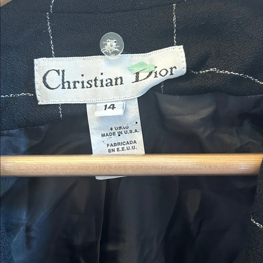 Vintage Christian Dior windowpane blazer